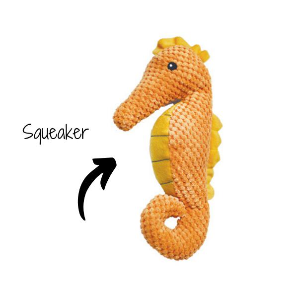 希少★スチュワートマスコウィッツ作SeaHorseシーホース限定54/350 Patchwork Dog Seahorse 11 Inch NZ | Dog Toy | ComfyPet - ComfyPet